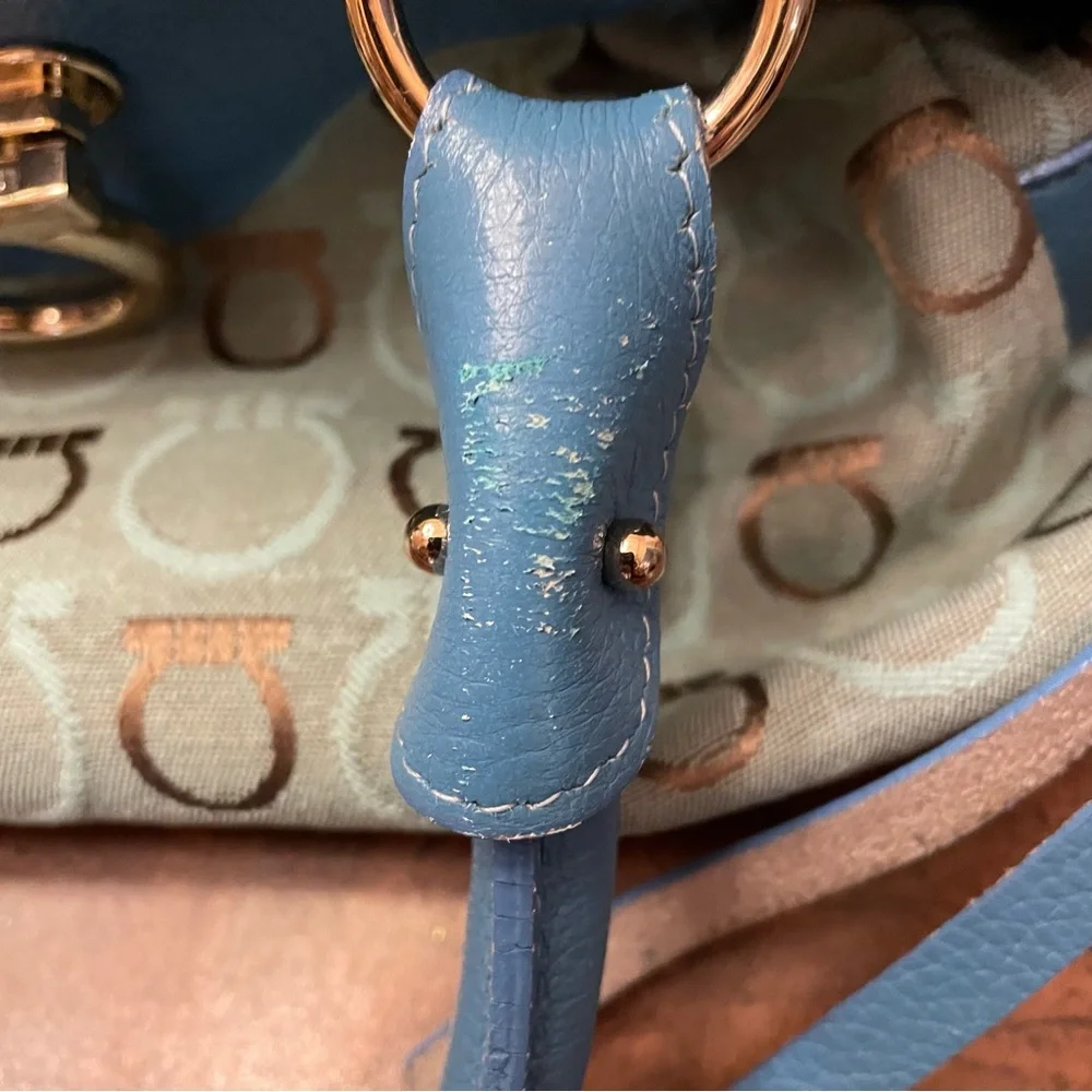 Vintage Salvatore Ferragamo Leather Shoulder Bag - Picture 12 of 12